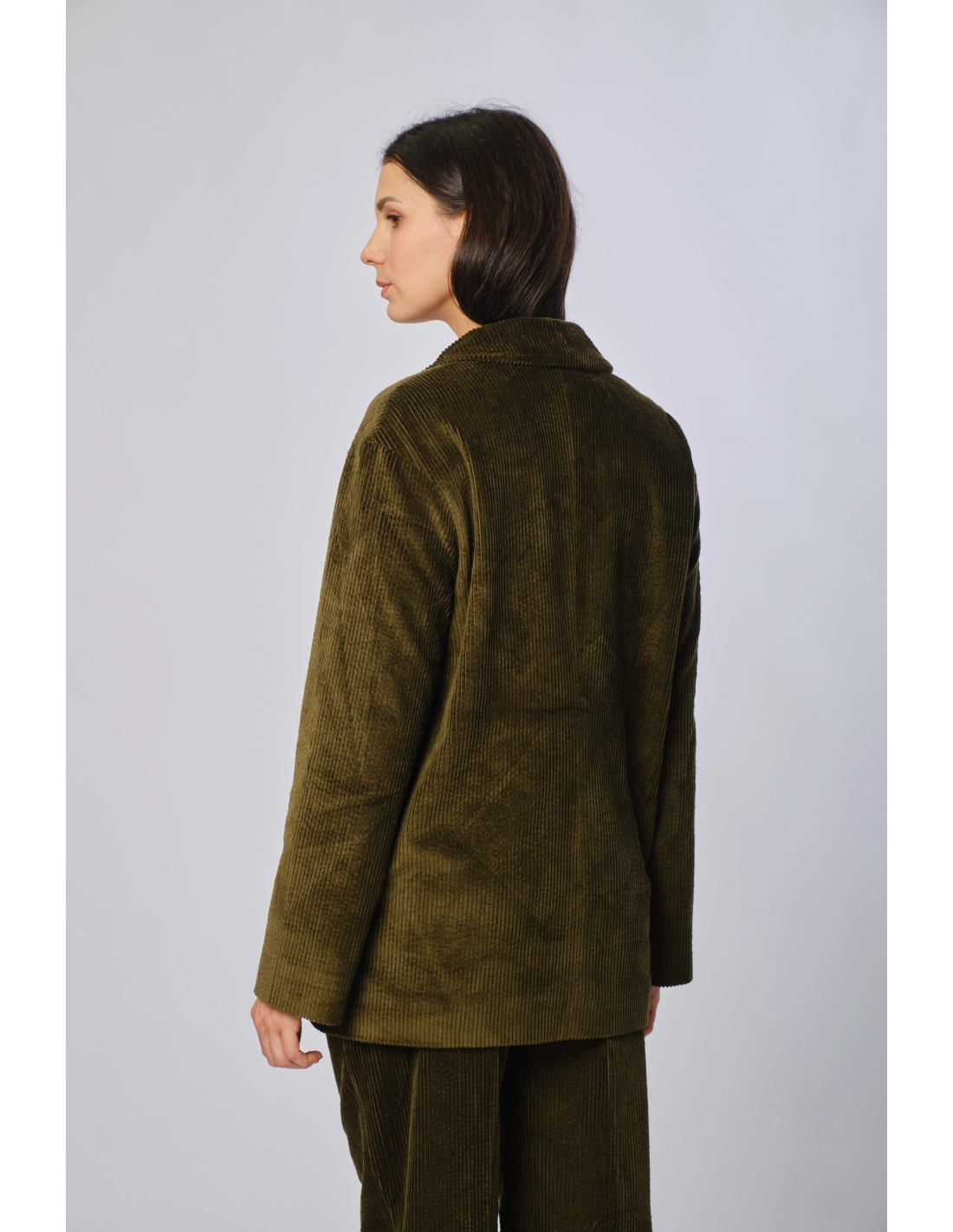 Oversized velvet jacket