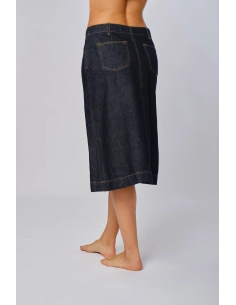 Gonna faldoni denim
