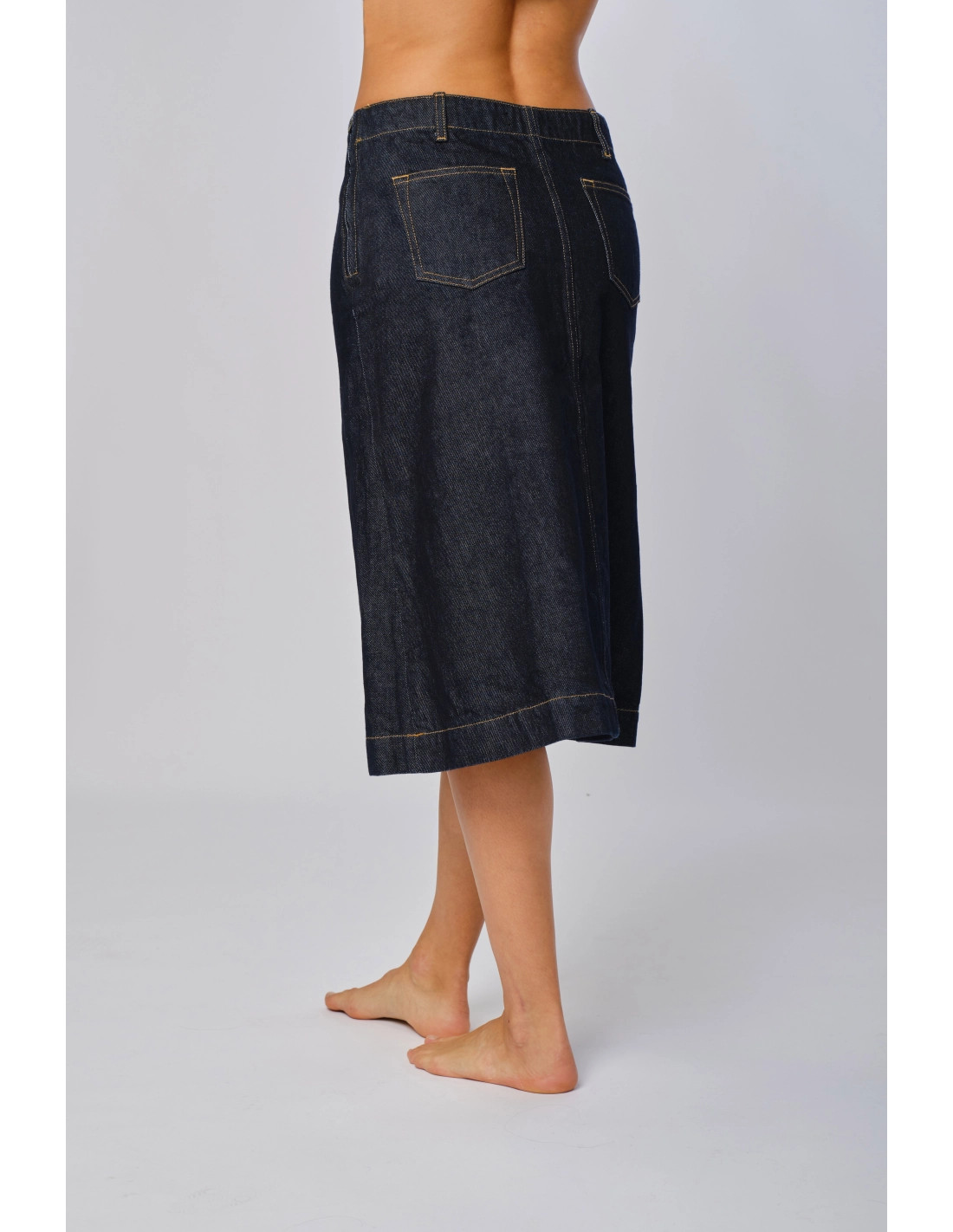 Gonna faldoni denim