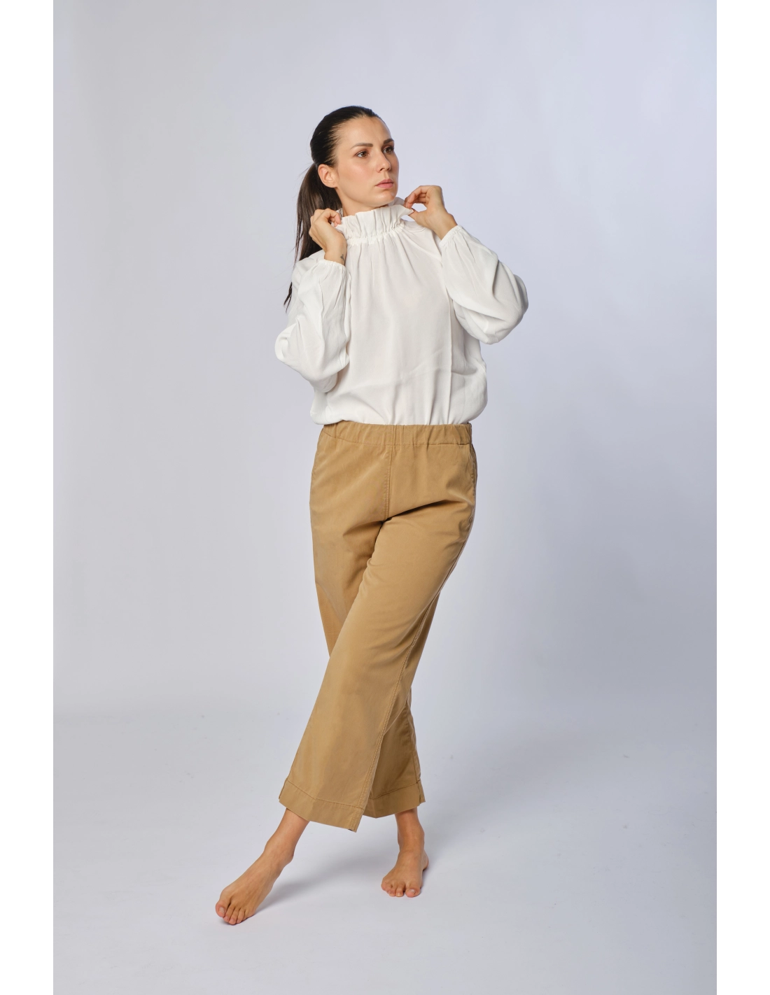Patched trousers