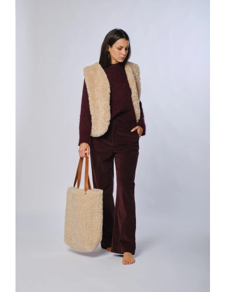 Pantalone chino velluto